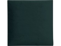 Nástěnný polstr čtverec 30 cm x 30 cm tmavě zelený sametový