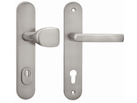 Cobra Štítové ochranné dveřní kování C101 PZ90 LI/RE překrytka, matný nikl