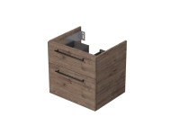 INTEDOOR Koupel.skříň pod desku BEE, úchyt černý, 2zás., š. 60cm, dub Wellington