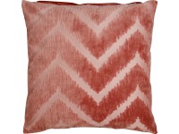 Dekorativní polštář, růžový se vzorem, 45 x 45 x 10 cm