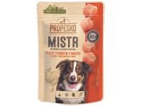 Propesko Mistr Filetky pro psy s kuřecím v omáčce 85 g