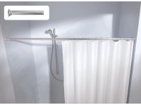 Kleine Wolke Nastavitelná sprchová tyč chrom strukturovaný pr. 21 mm, 125-220 cm