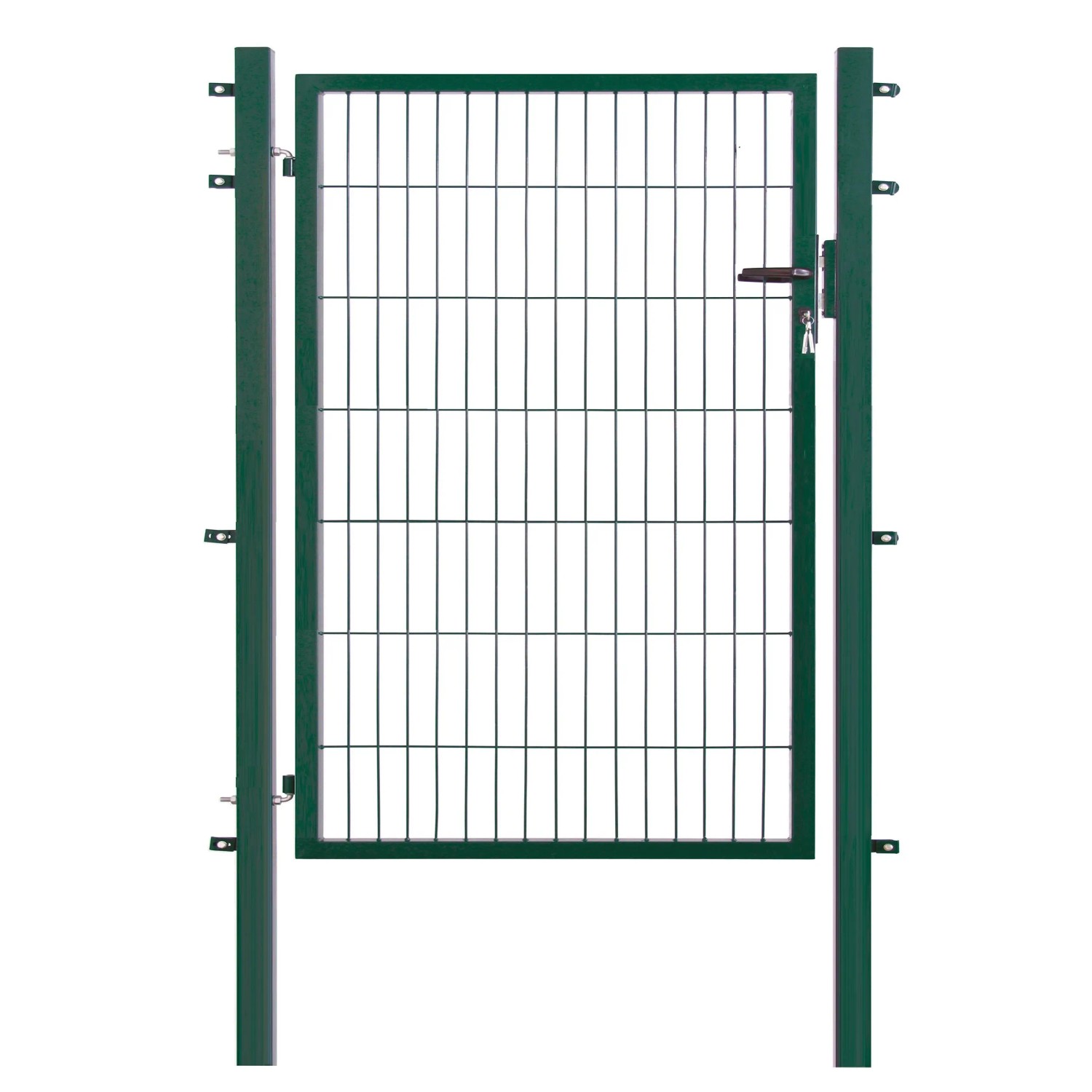 Floraworld Jednokřídlá branka Comfort se zámkem na klíč zelená 140 x 100 cm