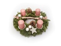 Adventní věnec Nobillis 4 svíčky 30 cm