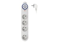 SOLIGHT Přepěťová ochrana 150J, 4 zásuvky, 1,5 m kabel
