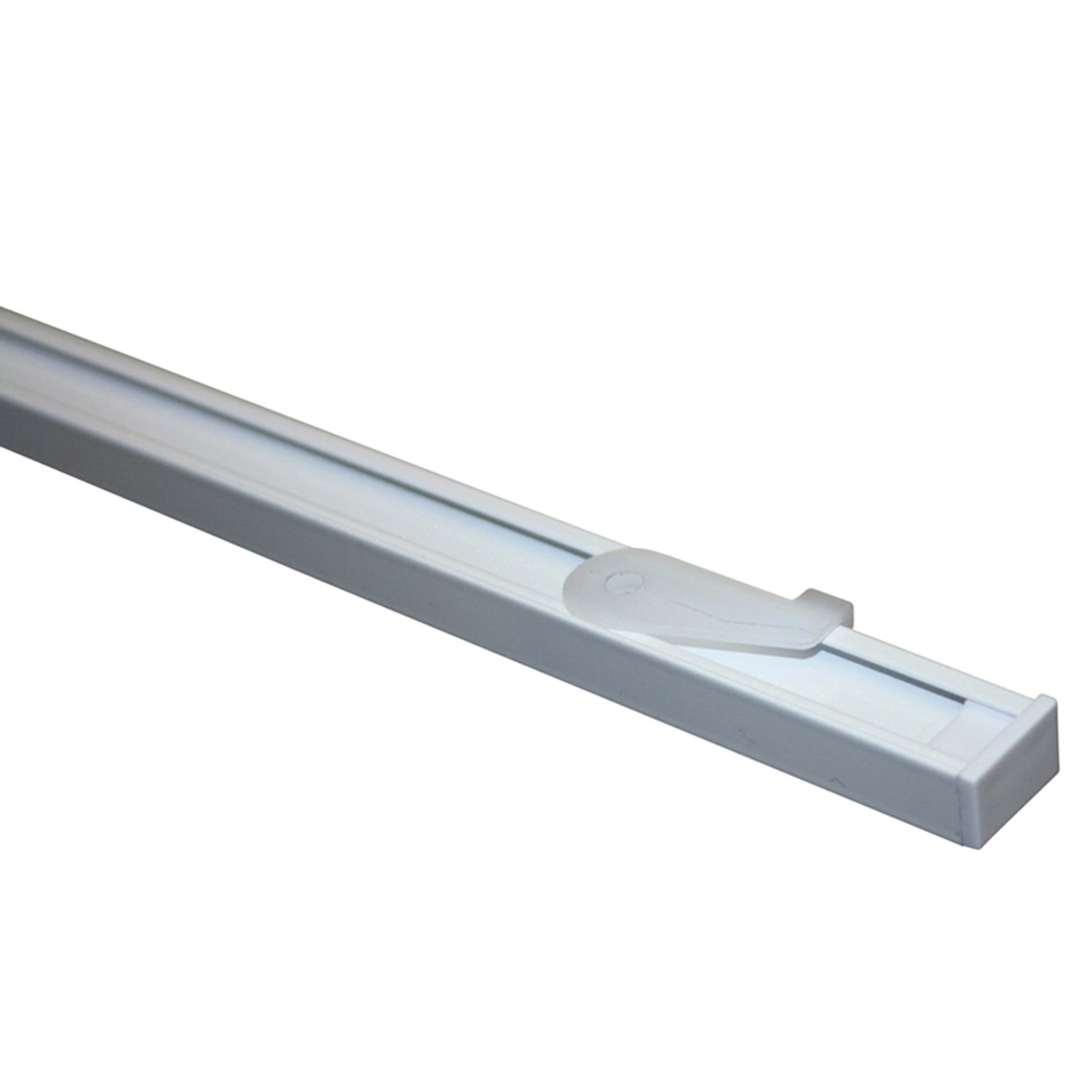 Gardinia Sada záclonových kolejniček Lucy 1drážková, bílá, hliník, 230 cm