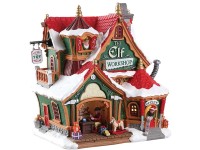 Lemax Vánoční dekorace The Elf Workshop 18,6 x 16,4 x 13 cm