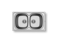 Pyramis Nerezový dřez Sparta 2B , 86 x 50 cm