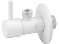 baliv Designový rohový ventil EV-3440 s páčkou, matná bílá, 1/2