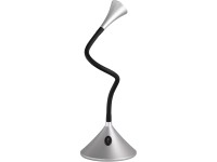 LED stolní lampa Viper stříbrná