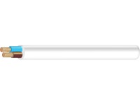 Kabel flexibilní H03VV-F bílý 2 x 0,75 mm2, 5 m