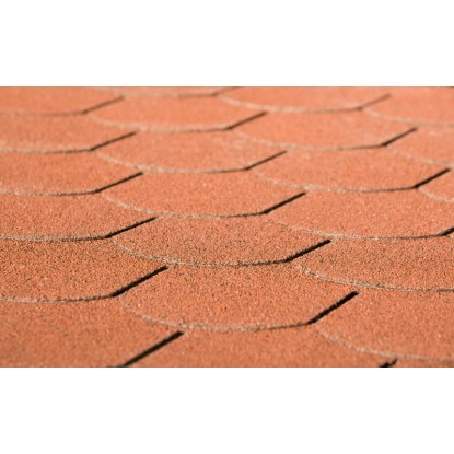 Weka Střešní šindele bobrovka, červená, 3 m2