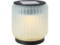 Solární dekorativní LED svítidlo, matná bílá, pr. 8 x 9 cm