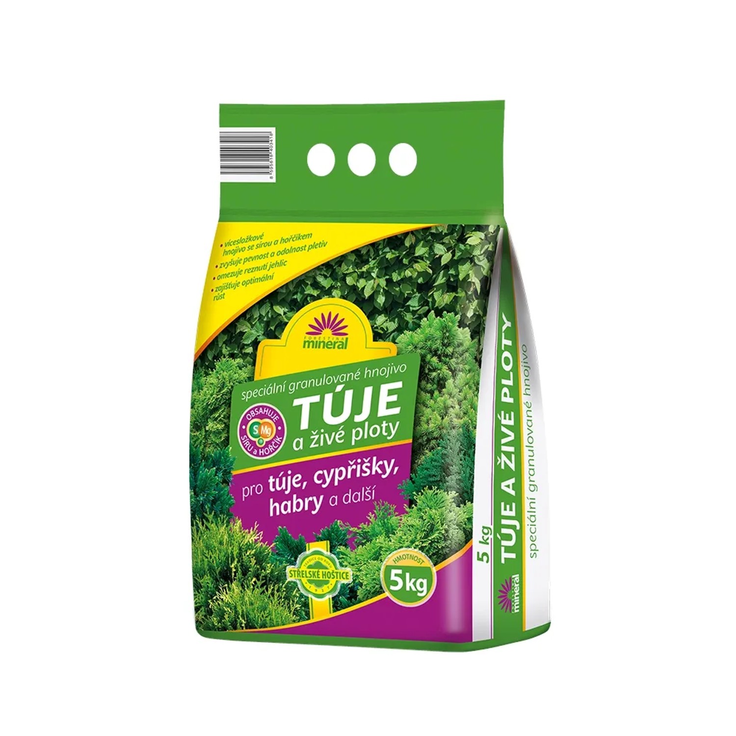 Forestina Hnojivo granulované na tuje a živé ploty 5 kg