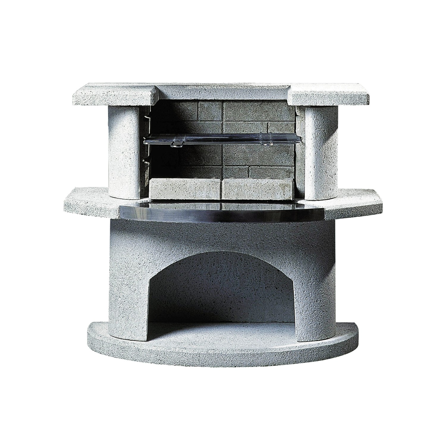 Buschbeck Zahradní grilovací bar Venedig, bílá/nerez, 110 x 65 x 93 cm