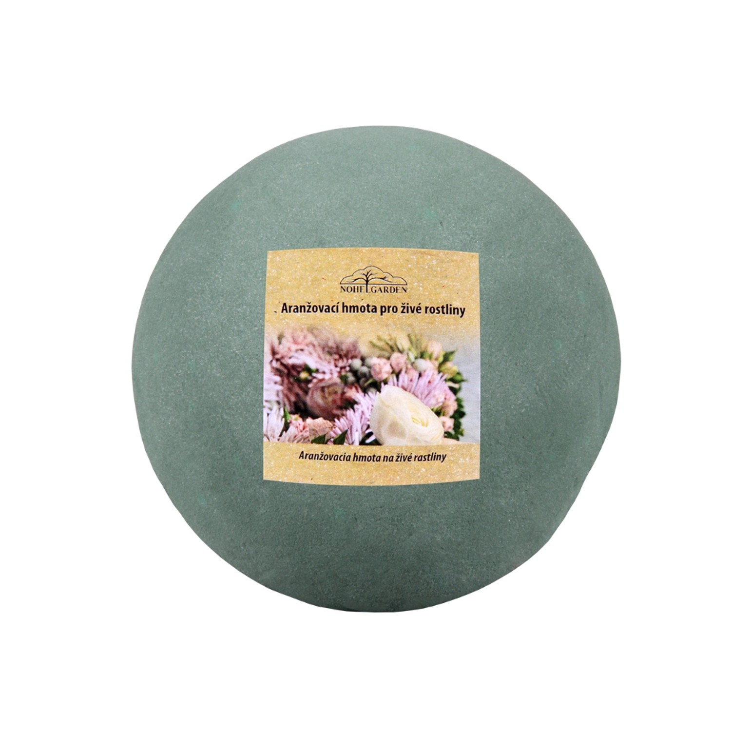 Nohel Garden Aranžovací hmota pro živé rostliny OASIS IDEAL koule zelená pr. 9cm