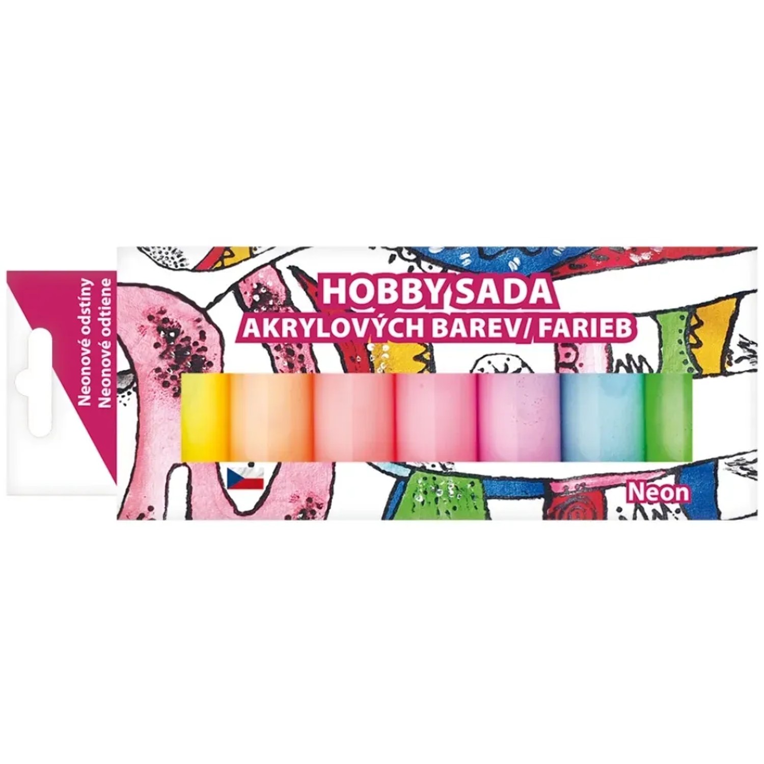 Hobby Sada akrylových barev, neon, 7 x 15 g