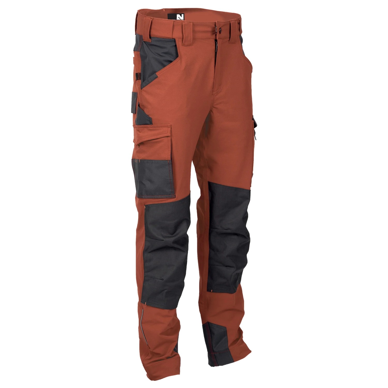 NINE WORTHS Pracovní kalhoty ONDRA terakota 52