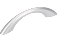 Siro Nábytkový úchyt 0549, plast, bílý hliník, rozteč otvorů 64 mm