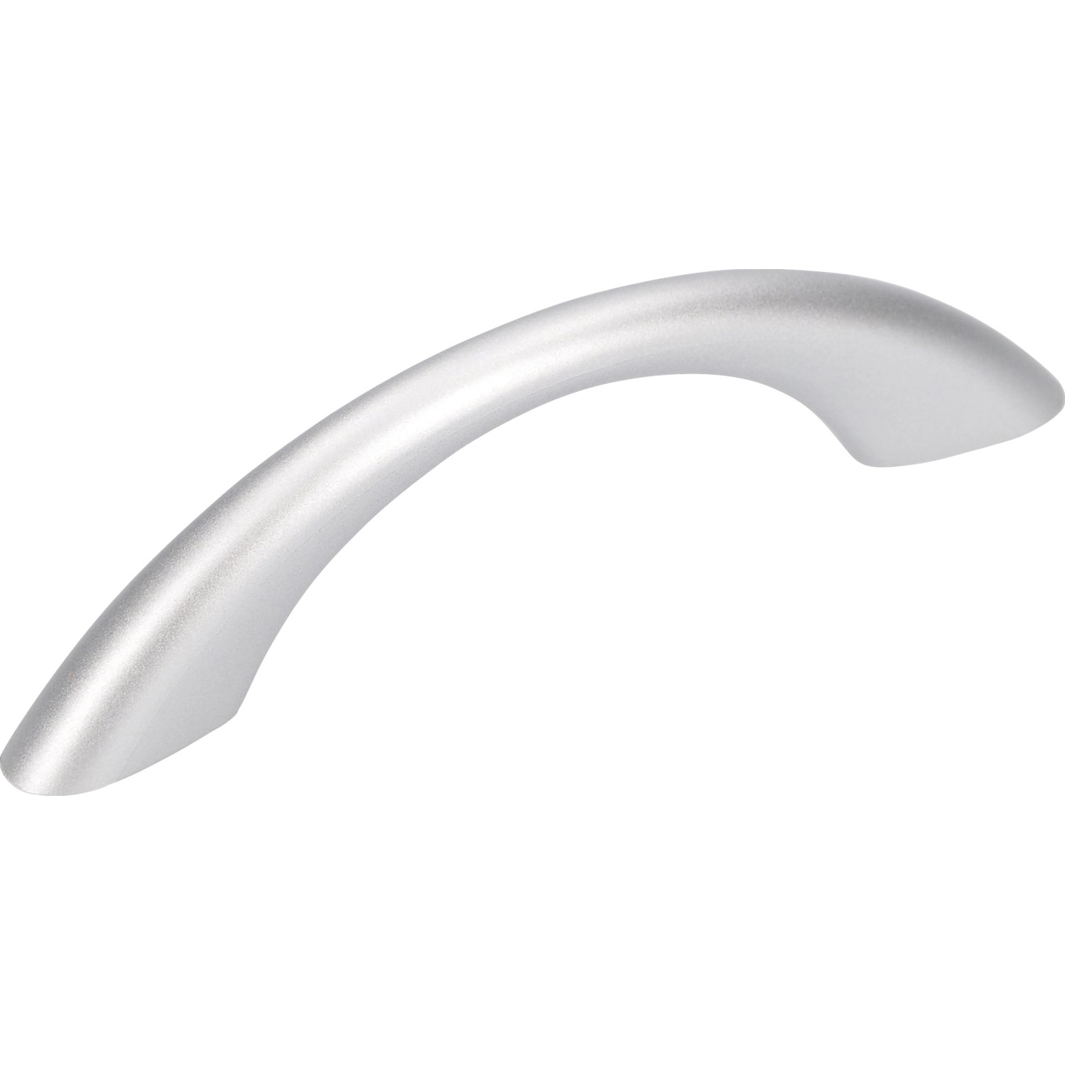 Siro Nábytkový úchyt 0549, plast, bílý hliník, rozteč otvorů 64 mm