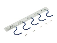 LUX Lišta na nářadí 43 cm s 5 háčky