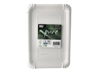 Papstar Tácky papírové bílé 16,5 x 23 cm, 25 ks