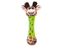 BeFUN TPR Hračka v podobě plyšové žirafy pro štěňata, 17 cm