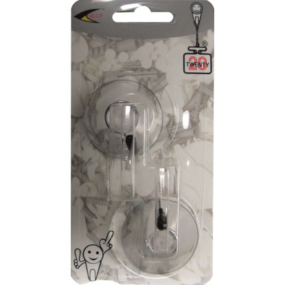 D.I.P. Přísavný háček s nerez hákem QF typ 3242, 2 ks