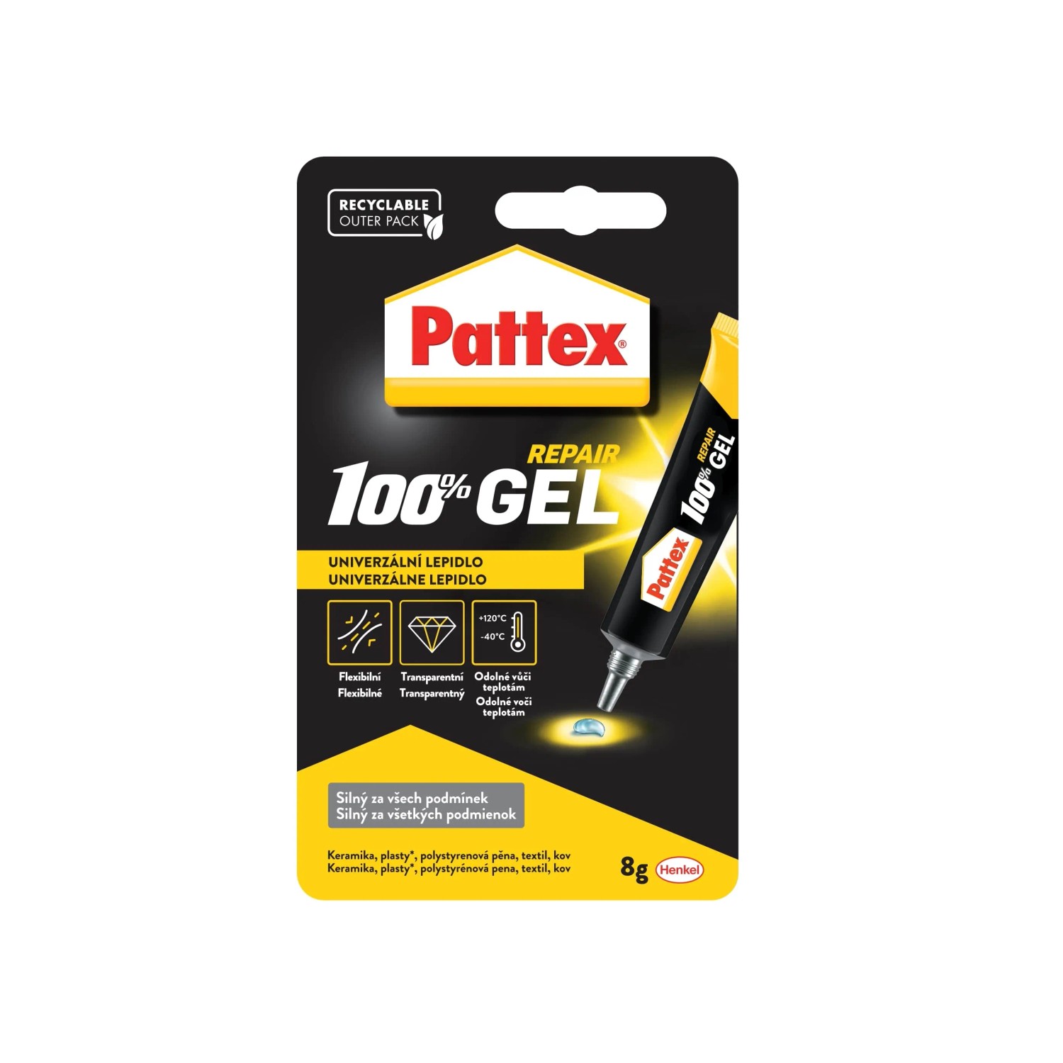 Pattex Lepidlo 100 % REPAIR GEL 8 g