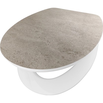 baliv WC sedátko Satado s pomalým sklápěním, MDF dřevěné jádro, šedá