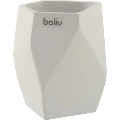 baliv Kelímek na zubní kartáčky Industrial polyresin bílý