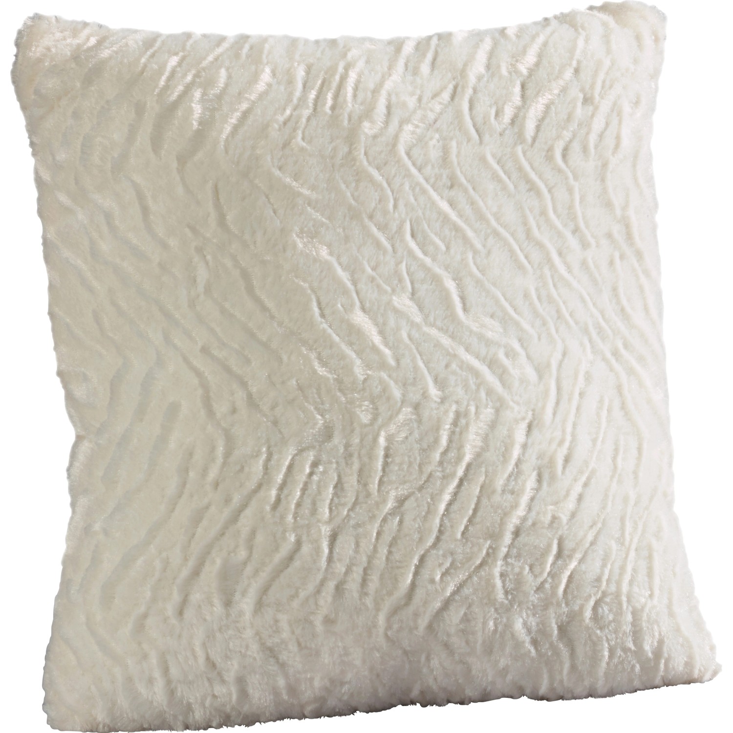 Polštář Flauschi, bílý, 40 x 40 cm