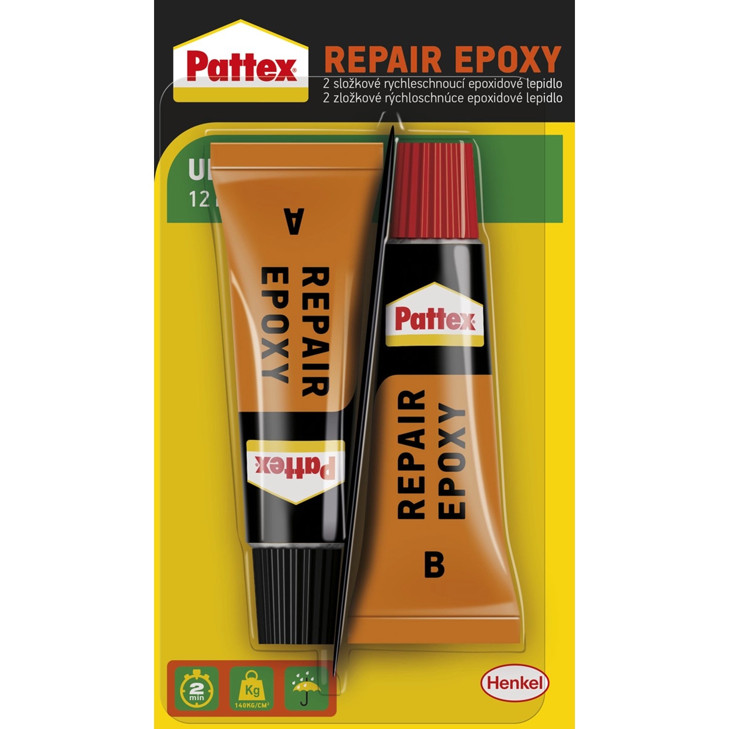 Pattex Dvousložkové epoxidové lepidlo REPAIR EPOXY 12 ml