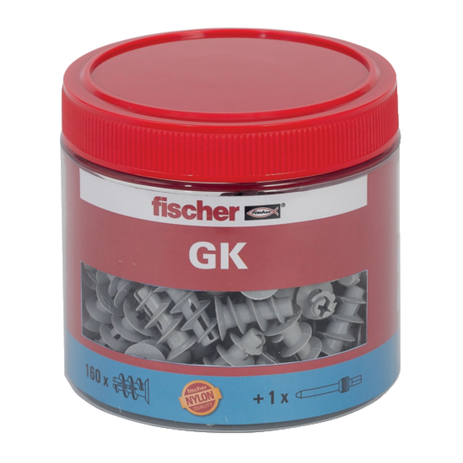 Fischer Hmoždinka do sádrokartonu GK v dóze, 160 ks