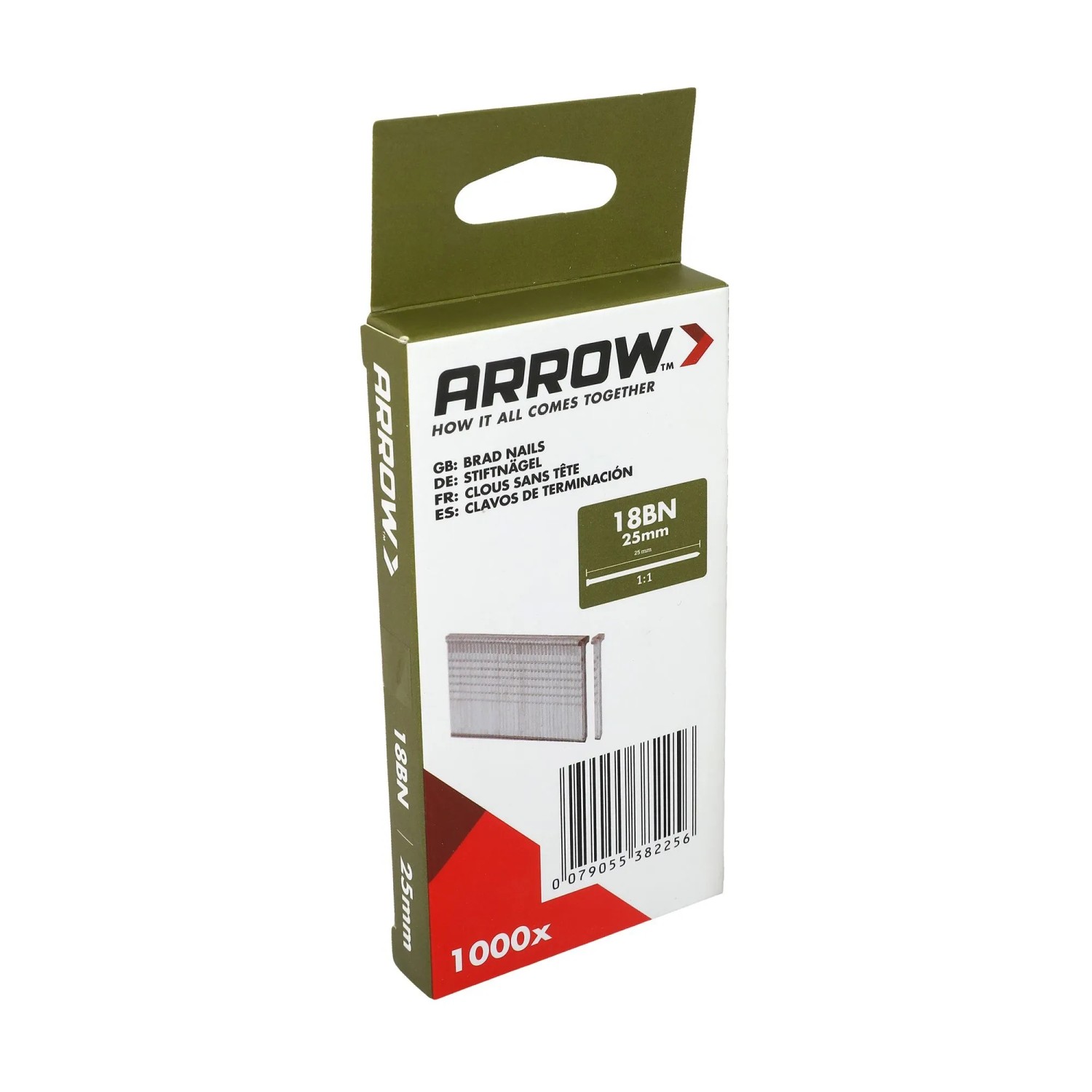 Arrow Hřebík do hřebíkovačky 18BN, délka 25 mm, 1000 ks