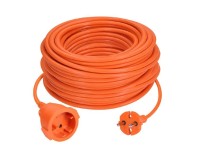 SOLIGHT Prodlužovací kabel oranžový, 1 zásuvka, max. 16 A/3680 W, 30 m