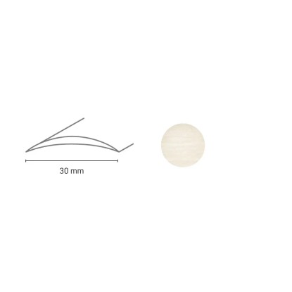 Döllken Profiles Přechodový profil DP 03 S samolepicí 30 x 930 mm, dub bílý