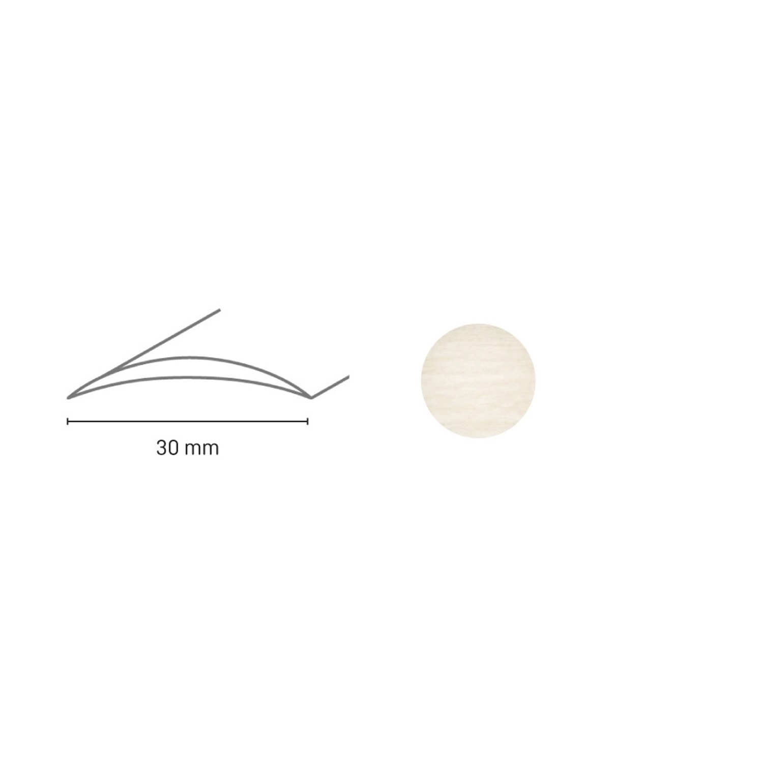 Döllken Profiles Přechodový profil DP 03 S samolepicí 30 x 930 mm, dub bílý