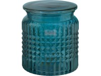 baliv Kosmetická dóza, zelená, skleněná, 12,1 x 10,8 cm