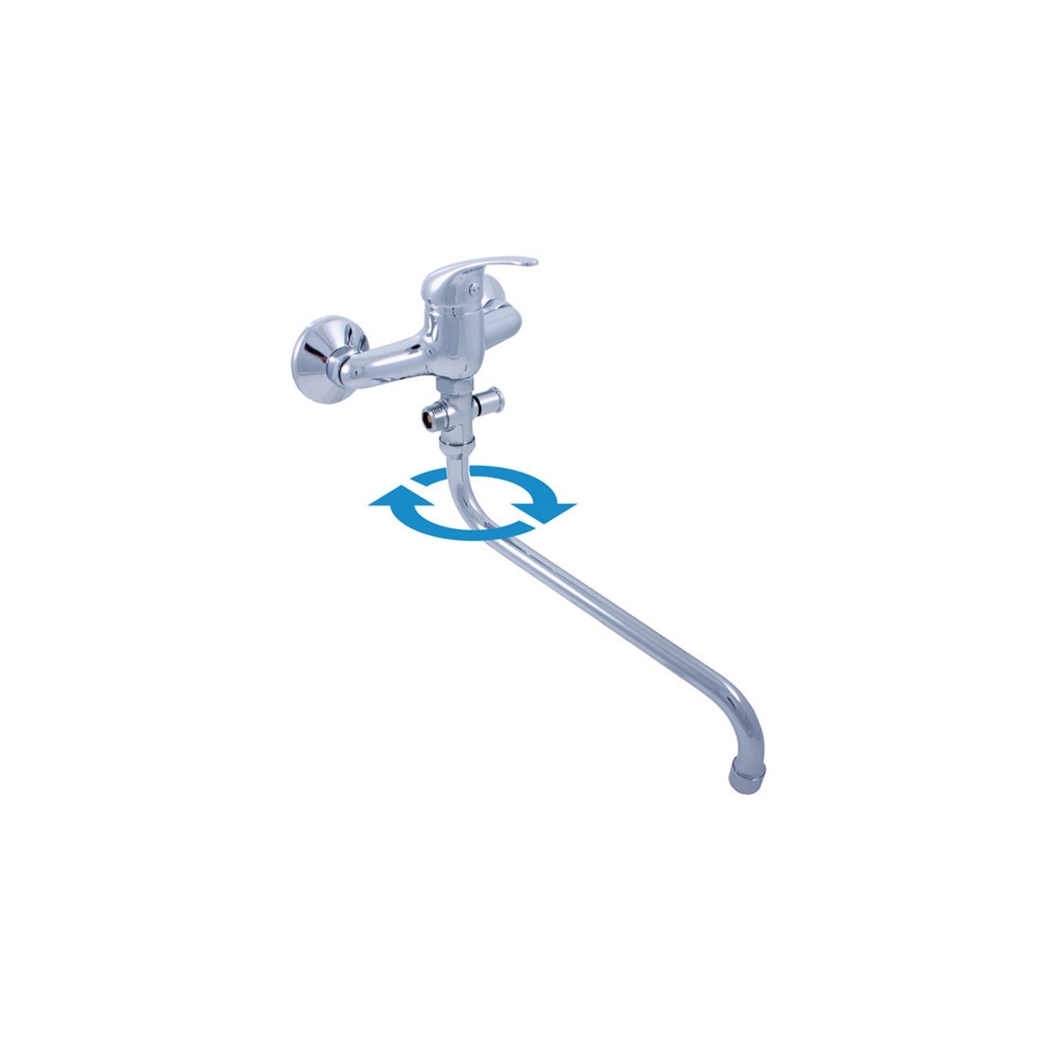 RAV SLEZÁK Sázava vanová baterie s otočným ramínkem 150 mm chrom SA556.5