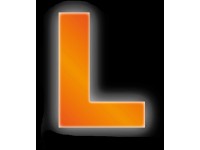 Conacord Reflexní domovní písmeno L, oranžové, 8 cm