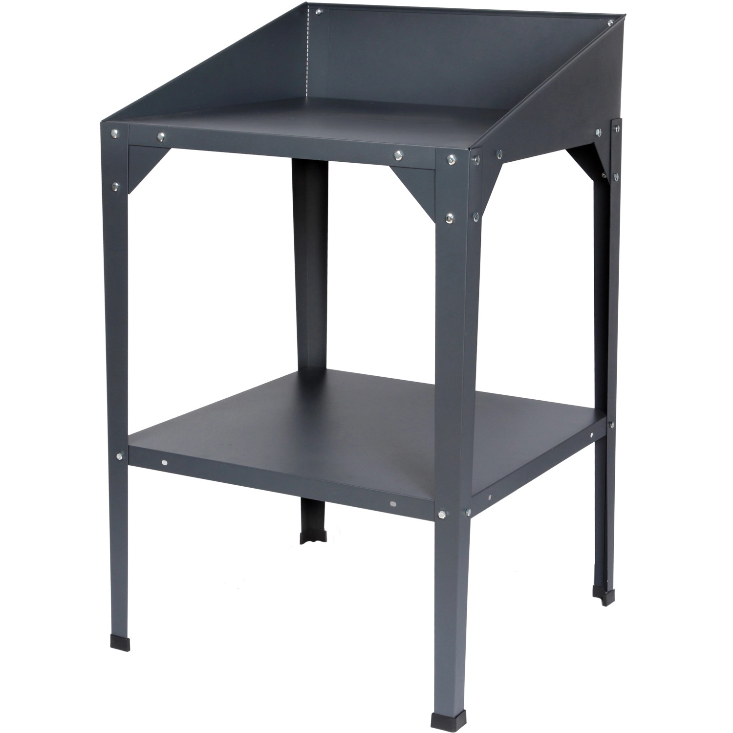 Floraworld Stůl na výsadbu antracitový 60 x 60 x 100 cm