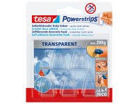 tesa Dekorační lepicí háčky Powerstrips Transparent Deco, 5 ks