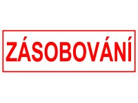 Tabulka Zásobování 290 mm x 100 mm