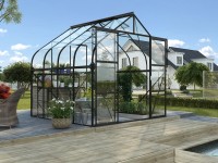 Vitavia Skleník Diana 6700 ESG 3 mm černý práškově lakovaný 264 x 258 cm
