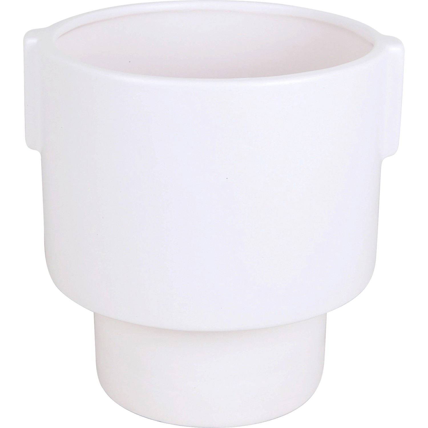 Květináč bílý, pr. 18,2 x 17,8 cm