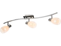 GLOBO Stropní svítidlo TOAY, 3x E14, chrom,  69 x 21,5 x 16 cm
