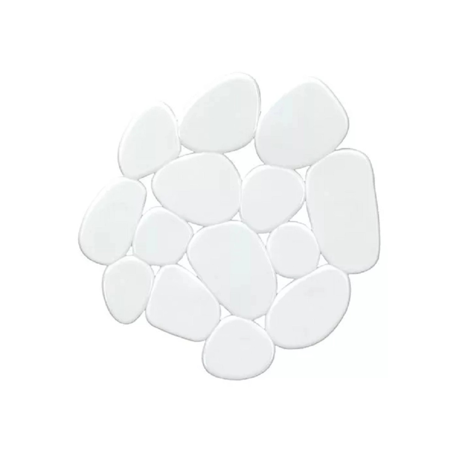 Kleine Wolke Dekorativní kamínky do vany Sassolino bílé 6 ks