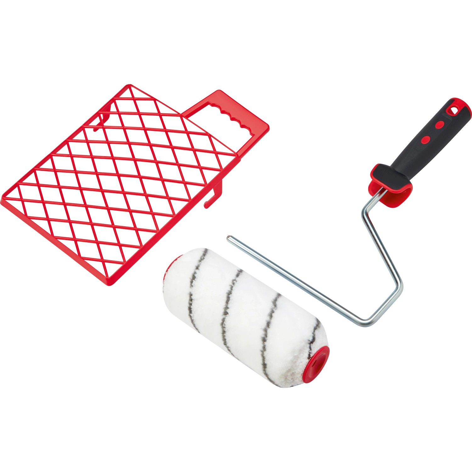 LUX-TOOLS Sada válečku na malování pro hrubé povrchy červená 5dílná