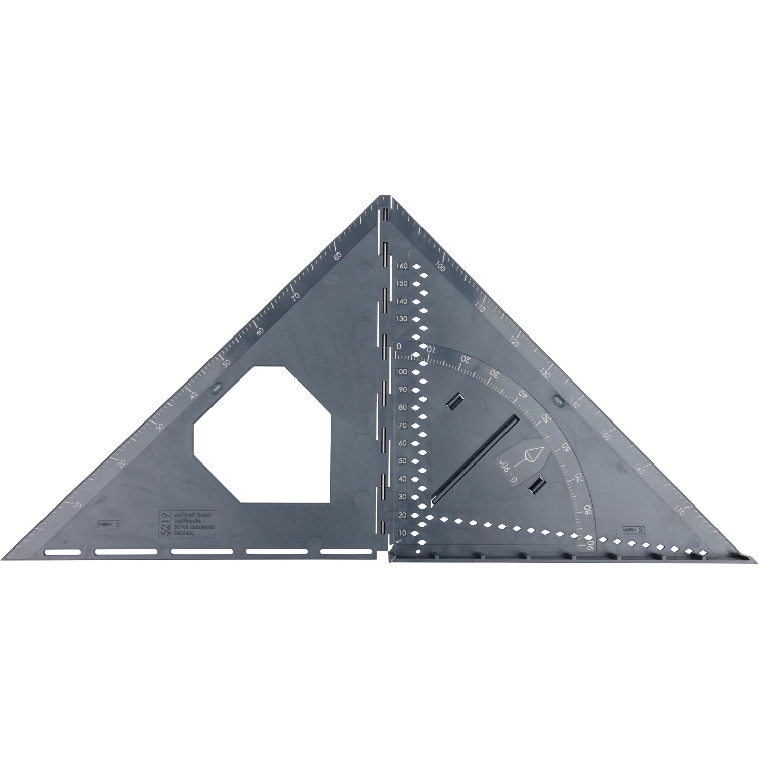 Wolfcraft Měřicí a vyznačovací úhelník Vario 3D Pro